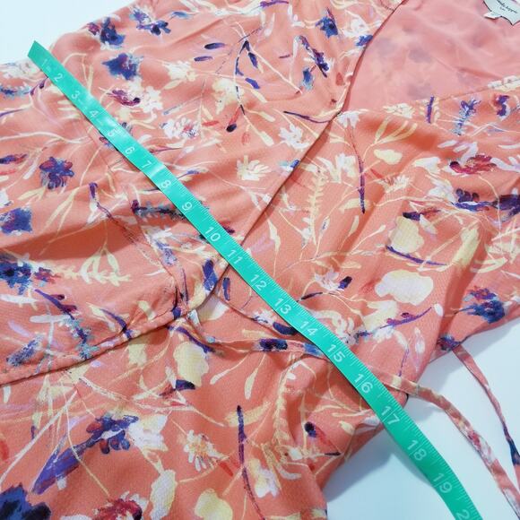 Haute Hippie Women size Medium Tribe Floral Wrap Maxi Dress - Picture 6 of 13